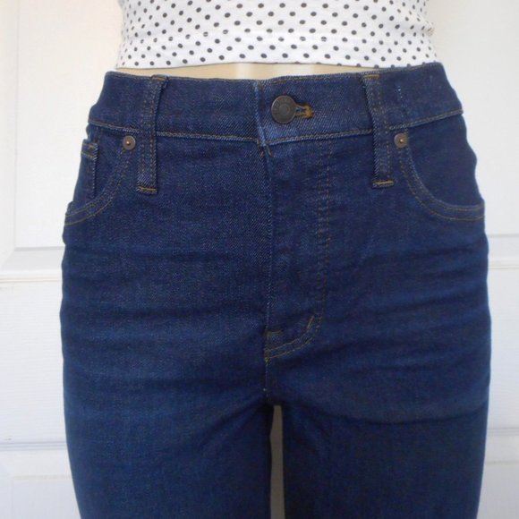 🌸SOLD🌸 New MADEWELL JEANS Size 30 Dark Mid Rise Skinny Denim - Picture 3 of 13